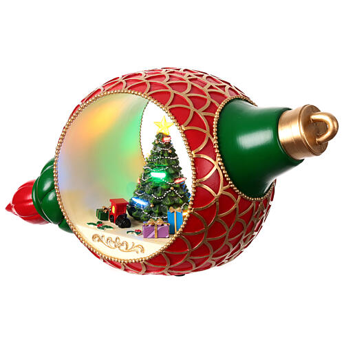 Boule de Noël décoration sapin mouvement 30x70x20 cm 4