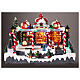Scena negozio natalizio elfi Babbo Natale 20x30x35 cm s2