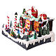 Scena negozio natalizio elfi Babbo Natale 20x30x35 cm s3
