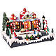 Scena negozio natalizio elfi Babbo Natale 20x30x35 cm s4