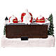 Santa Claus elves Christmas shop set 20x30x35 cm s5