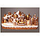 Gingerbread village with music, lights and animated train, 8x16x5 in s2