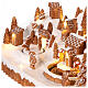 Gingerbread village with music, lights and animated train, 8x16x5 in s3