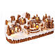 Gingerbread village with music, lights and animated train, 8x16x5 in s6