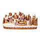 Gingerbread village set music lights train movement 20x40x12 cm s1