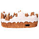 Gingerbread village set music lights train movement 20x40x12 cm s7