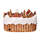 Snowy village gingerbread tree movement 15x25x15 cm s5