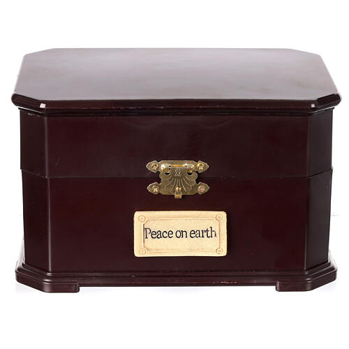 Spieluhr, Geburt Christi und Heilige Familie Bewegung, mit Musik, 15x20x15 cm 7