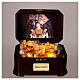 Music box Nativity Holy Family with music movement 15x20x15 cm s2