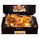 Music box Nativity Holy Family with music movement 15x20x15 cm s5