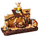 LED Christmas nativity set animated lights music 25x30x15 cm s4