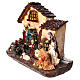 Nativity Scene with animated Infant Jesus, lights and music, 10x12x6 in s4