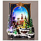 Book Christmas scene tree movement 25x20x15 cm s2