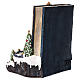 Book Christmas scene tree movement 25x20x15 cm s5