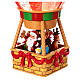 Mongolfiera Babbo Natale vetro con glitter movimento 25x12x12 cm s3