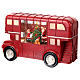 Bus londonien sphère neige Père Noël 20x30x10 cm s5