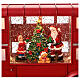 Autobus londinese sfera neve Babbo Natale 20x30x10 cm s3