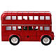 Autobus londinese sfera neve Babbo Natale 20x30x10 cm s8