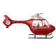 Helicopter with Santa, rotating propeller, snow and lights, 8x20x4 in s8