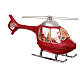 Santa Claus snow globe helicopter rotating propellers snow lights 20x50x10 cm s7