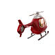 Santa Claus snow globe helicopter rotating propellers snow lights 20x50x10 cm s10