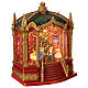 Teatro Schiaccianoci vetro neve glitter luci 25x20x25 cm s5