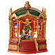 Teatro Schiaccianoci vetro neve glitter luci 25x20x25 cm s6