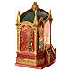 Teatro Schiaccianoci vetro neve glitter luci 25x20x25 cm s7
