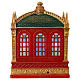 Teatro Schiaccianoci vetro neve glitter luci 25x20x25 cm s8