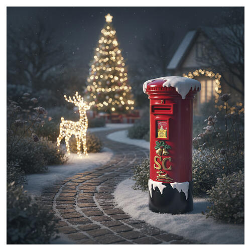 Postbox for Santa, English style, 40x18x16 in 4
