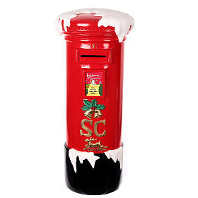Buca delle lettere Babbo Natale stile inglese 100x45x40 cm