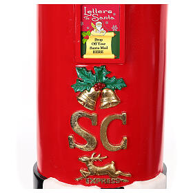 Buca delle lettere Babbo Natale stile inglese 100x45x40 cm