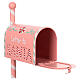 Pink mailbox of Santa Claus, 18x10x5 in s3