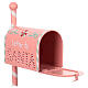 Cassetta posta rosa Babbo Natale dolci 45x25x12 cm s2