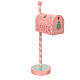 Cassetta posta rosa Babbo Natale dolci 45x25x12 cm s1