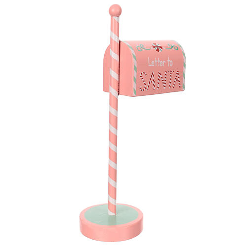 Caixa de correio cor-de-rosa Pai Natal doces 45x25x12 cm 6