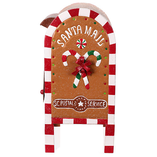 Christmas letterbox, gingerbread finish, 14x8x6 in 5