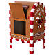 Christmas letterbox, gingerbread finish, 14x8x6 in s4