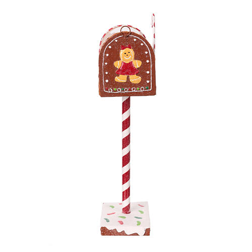 Weihnachtspostkasten im Lebkuchenstil – 36 cm Höhe, Metall 10