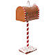 Santa Claus' letterbox, gingerbread look, 14x6x4 in s11