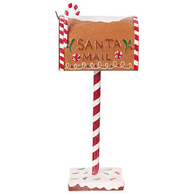 Buzón correspondencia Papá Noel pan de jengibre 35x15x10 cm