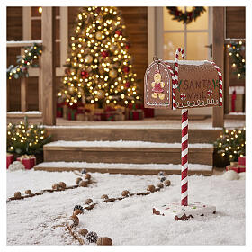 Buzón correspondencia Papá Noel pan de jengibre 35x15x10 cm