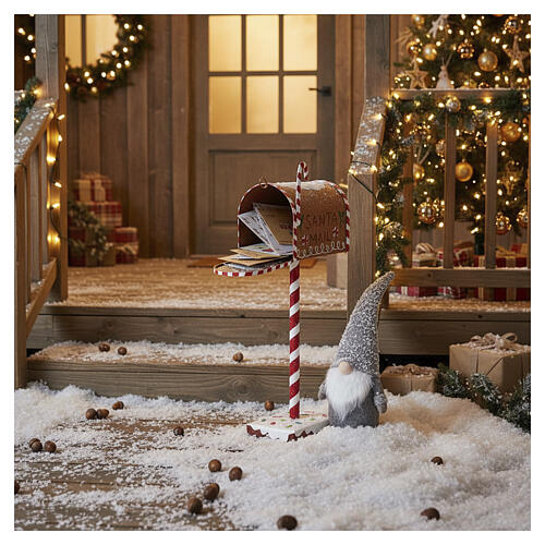 Boîte aux lettres Père Noël pain d'épices 35x15x10 cm 8