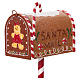 Boîte aux lettres Père Noël pain d'épices 35x15x10 cm s2