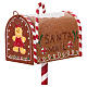 Boîte aux lettres Père Noël pain d'épices 35x15x10 cm s4