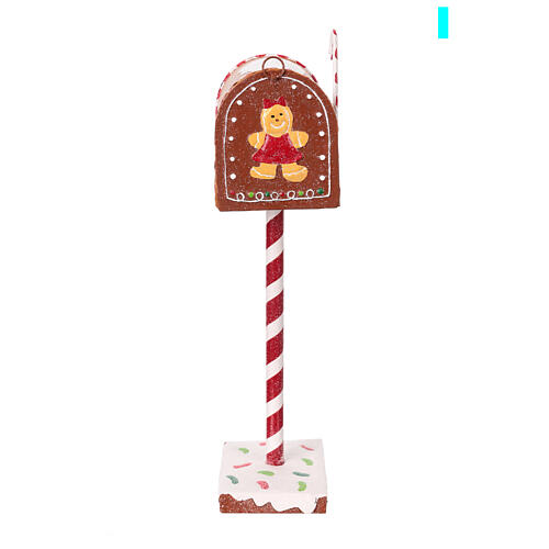 Cassetta posta Babbo Natale pan di zenzero 35x15x10 cm 6