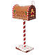 Cassetta posta Babbo Natale pan di zenzero 35x15x10 cm s1