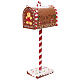 Cassetta posta Babbo Natale pan di zenzero 35x15x10 cm s5