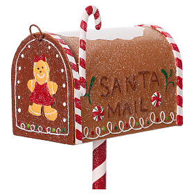 Santa Claus gingerbread mailbox 35x15x10 cm