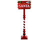 Red letterbox for Santa Claus, metal, 40x14x8 in s1